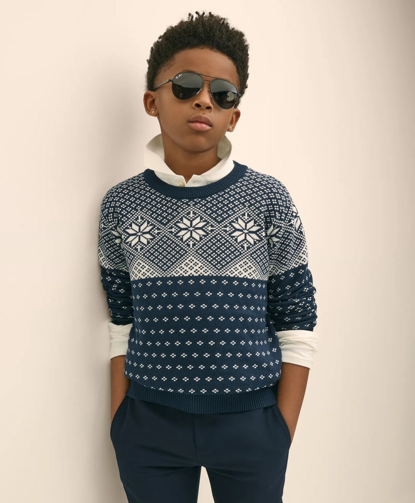 Brooks Brothers Boys Boys Cotton Holiday Sweater
