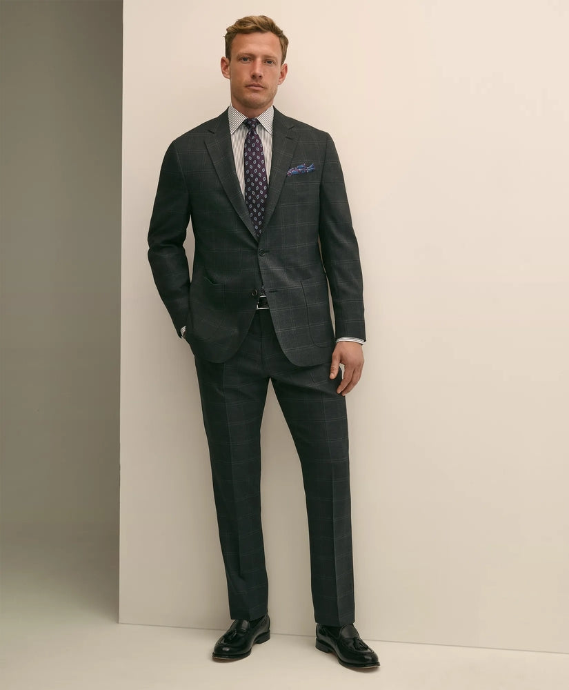 Brooks Brothers Sale Brooks Brothers Explorer Collection Classic Fit Wool Windowpane Suit Pants