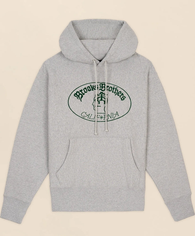 Brooks Brothers Men Brooks Brothers x Brain Dead Cotton Heavyweight Emblem Hoodie Sweatshirt