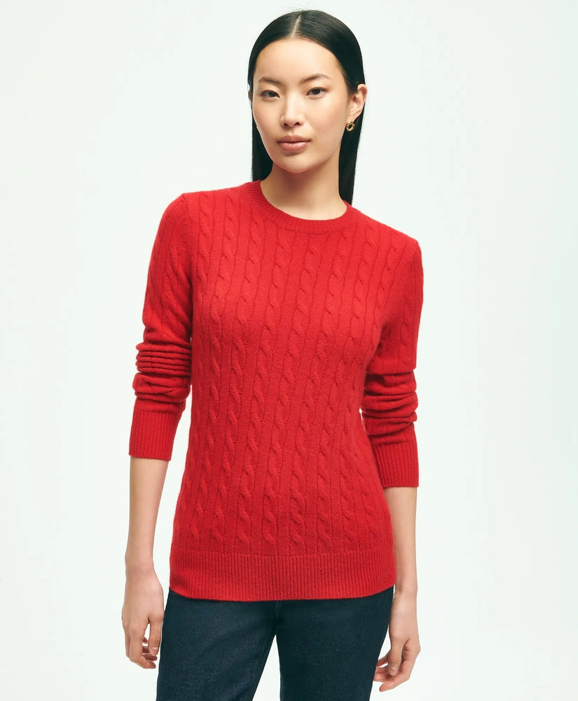 Brooks Brothers Sale Cashmere Cable Crewneck Sweater