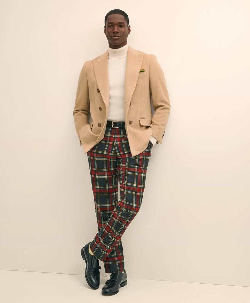 Brooks Brothers Sale Classic Fit Wool-Blend Tartan Dress Pants