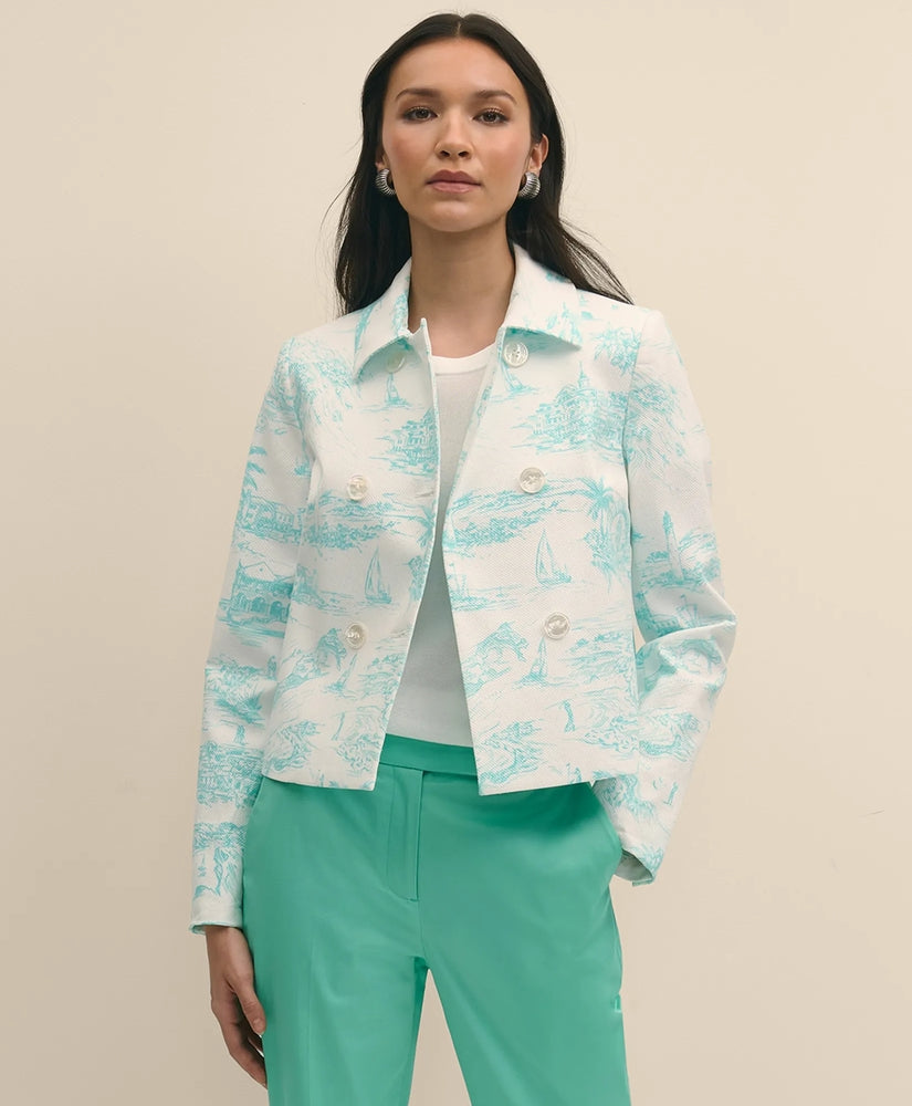 Brooks Brothers Sale Cotton Dobby Bermuda Toile Jacket