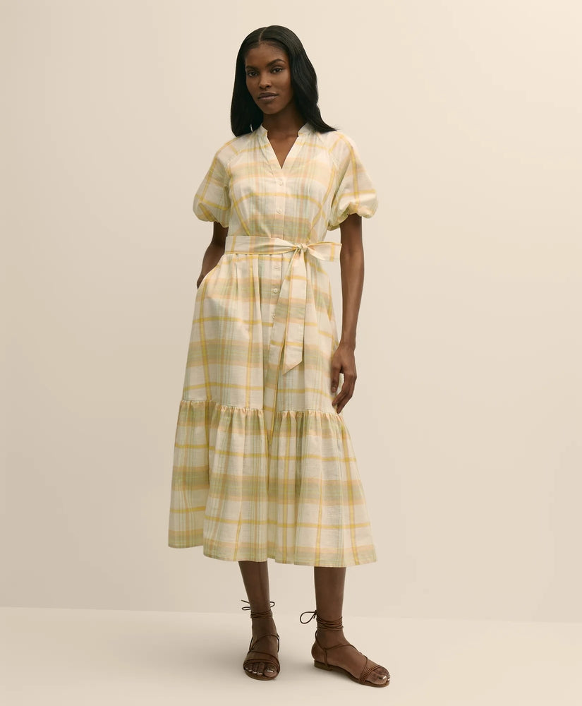 Brooks Brothers Sale Cotton Madras Maxi Shirt Dress