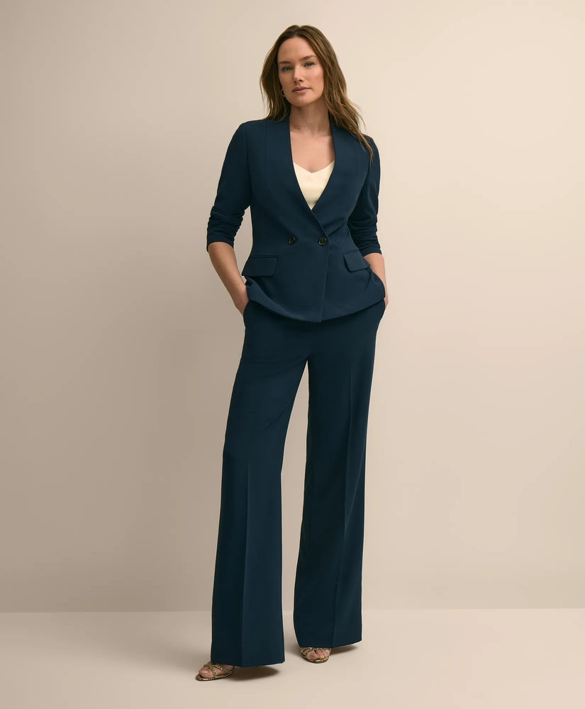 Brooks Brothers Sale Crepe Double-Breasted Collarless Jacket
