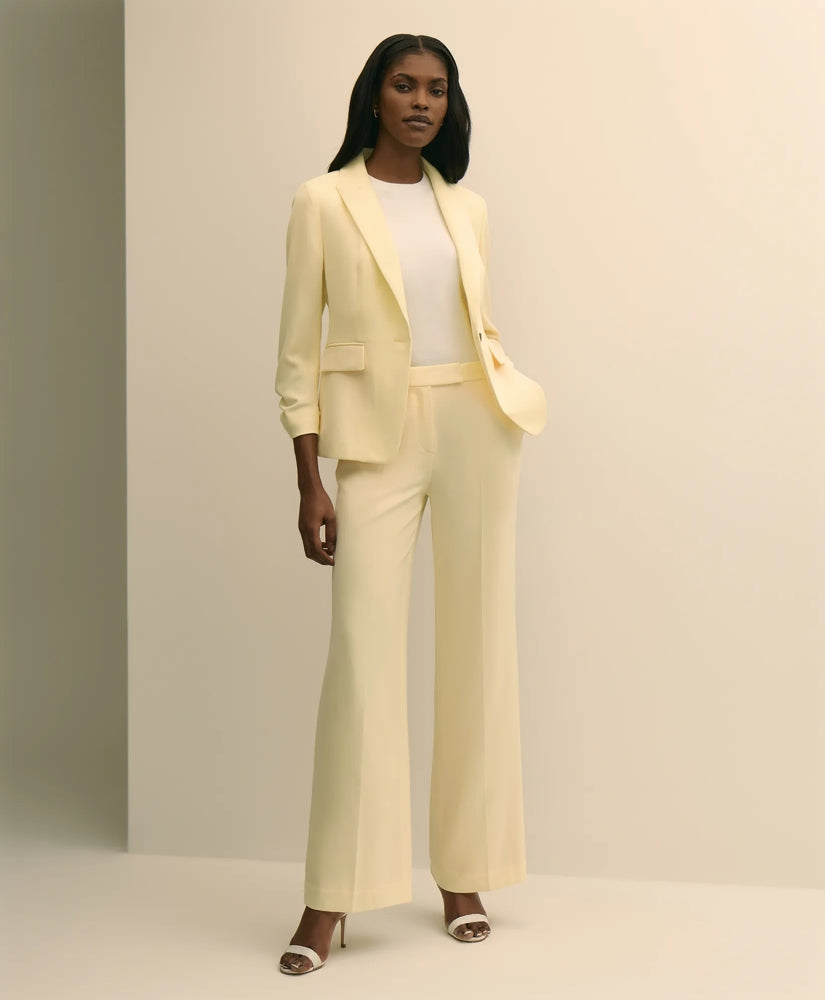 Brooks Brothers Women Crepe Wide-Leg Pants
