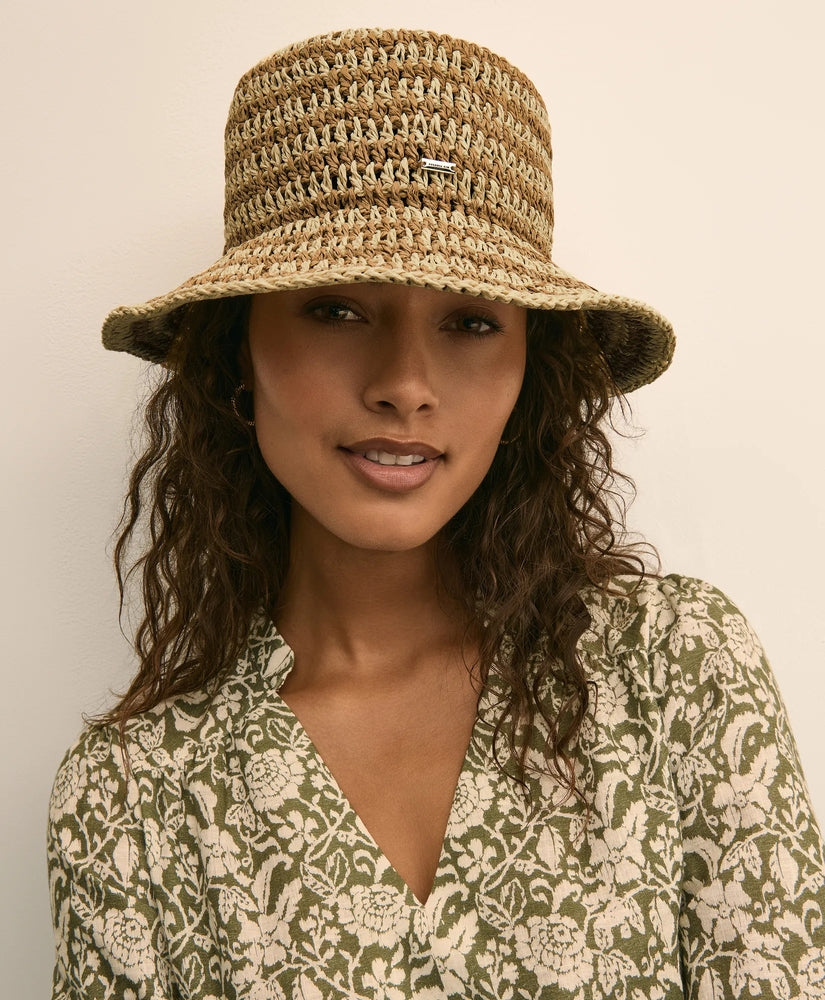 Brooks Brothers Women Eugenia Kim Striped Packable Bucket Hat