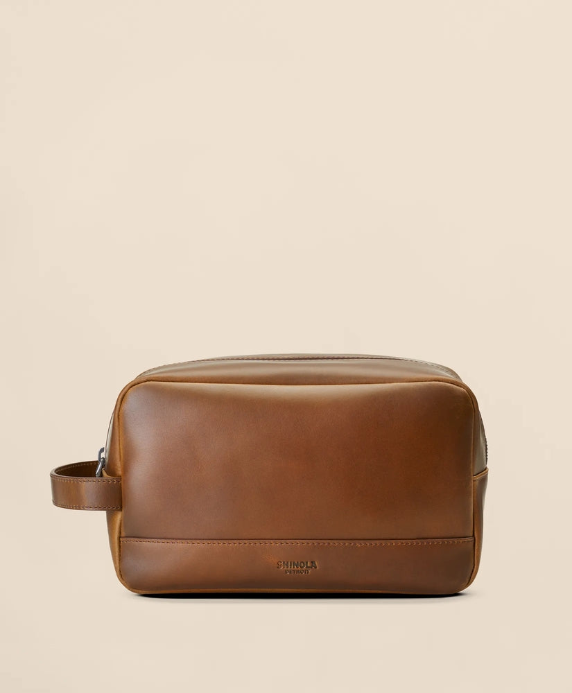 Brooks Brothers Men Shinola Leather Travel Kit