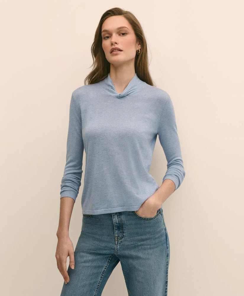 Brooks Brothers Sale Silk Cashmere Twist Neck Sweater