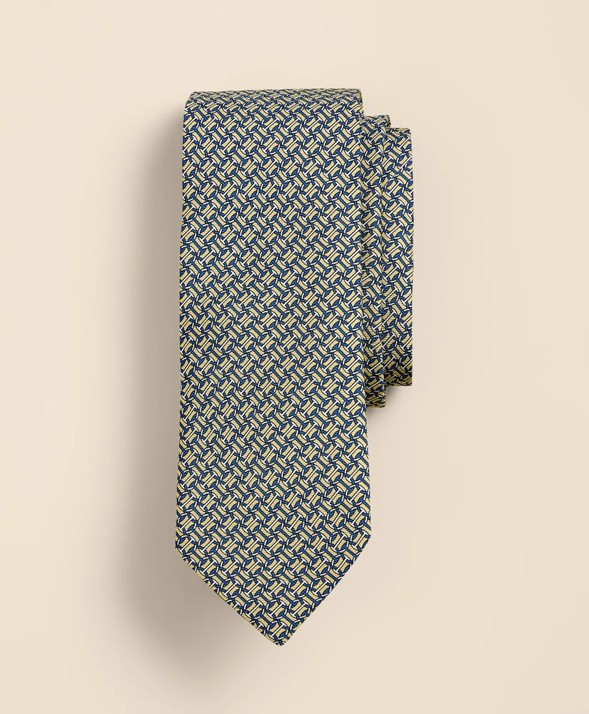 Brooks Brothers Men Silk Circle Link Tie