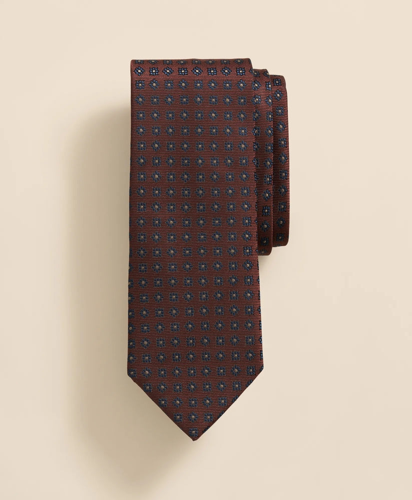 Brooks Brothers Men Silk Dot Flower Tie