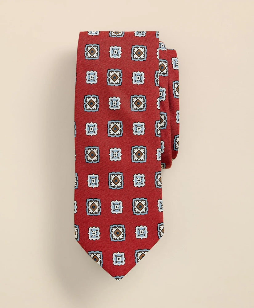 Brooks Brothers Men Silk Foulard Tie