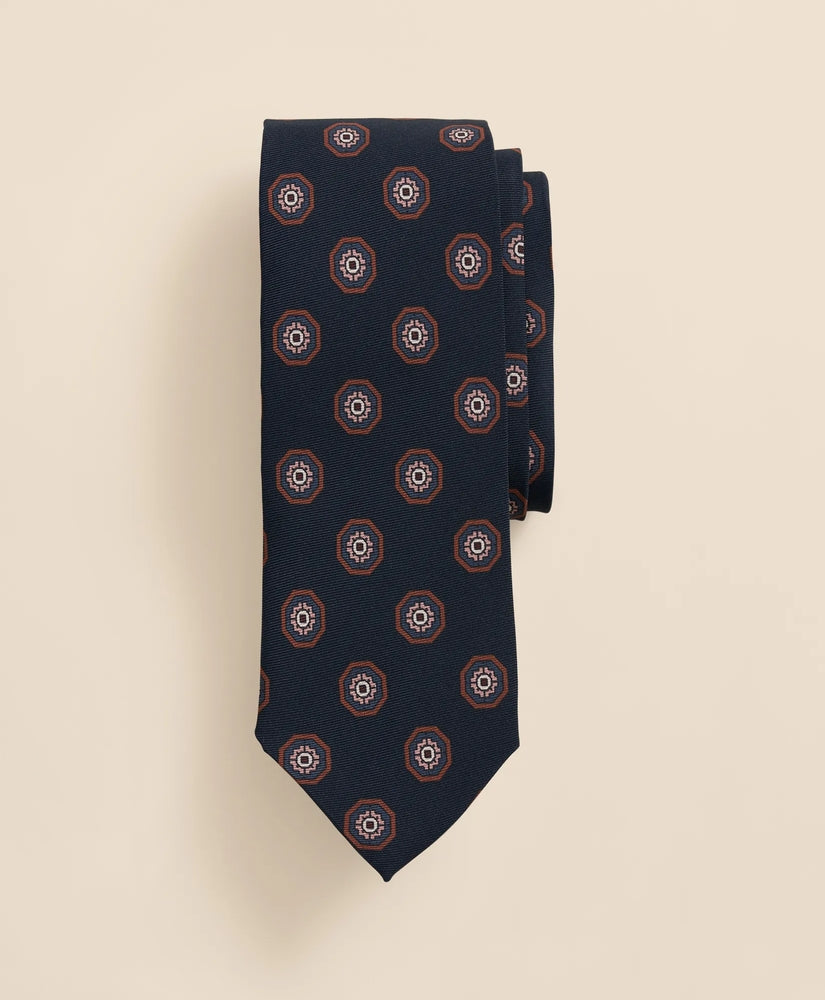 Brooks Brothers Men Silk Geometric Tie