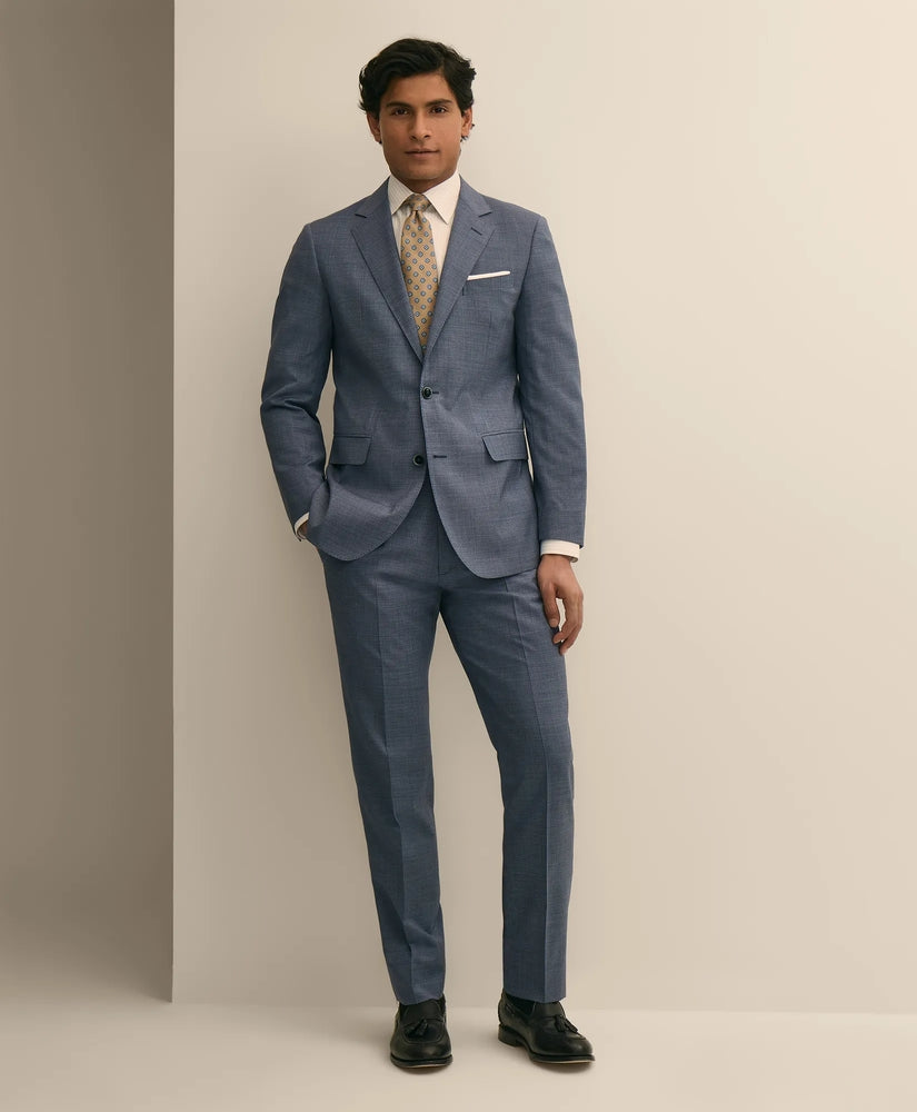 Brooks Brothers Tailored Slim Fit Wool Mini-Houndstooth 1818 Suit