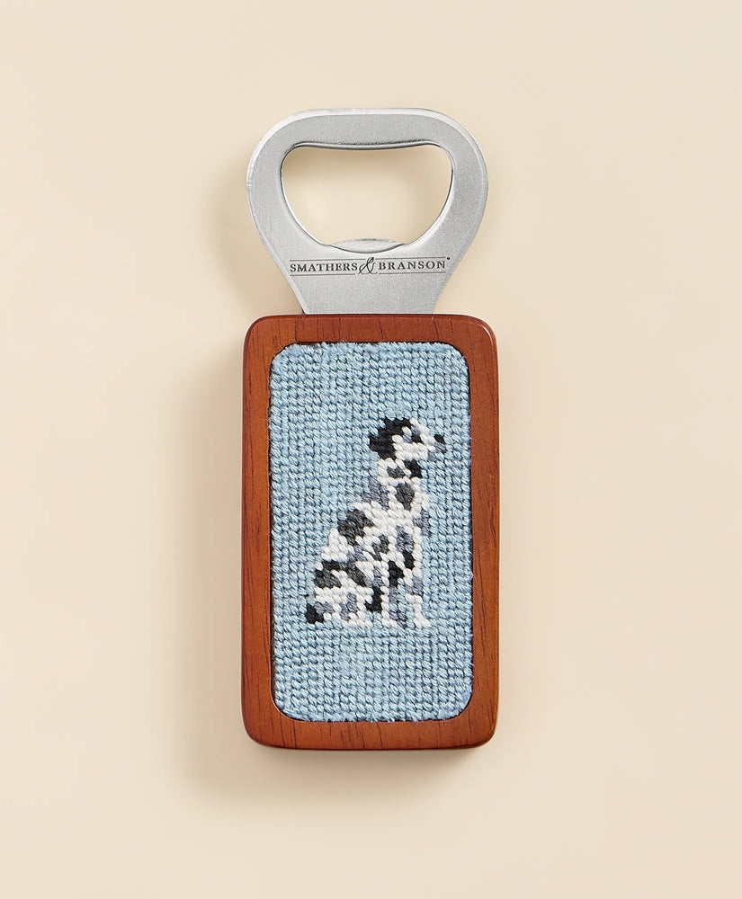 Brooks Brothers Men Smathers & Branson Needlepoint Dalmatian Bottle Opener