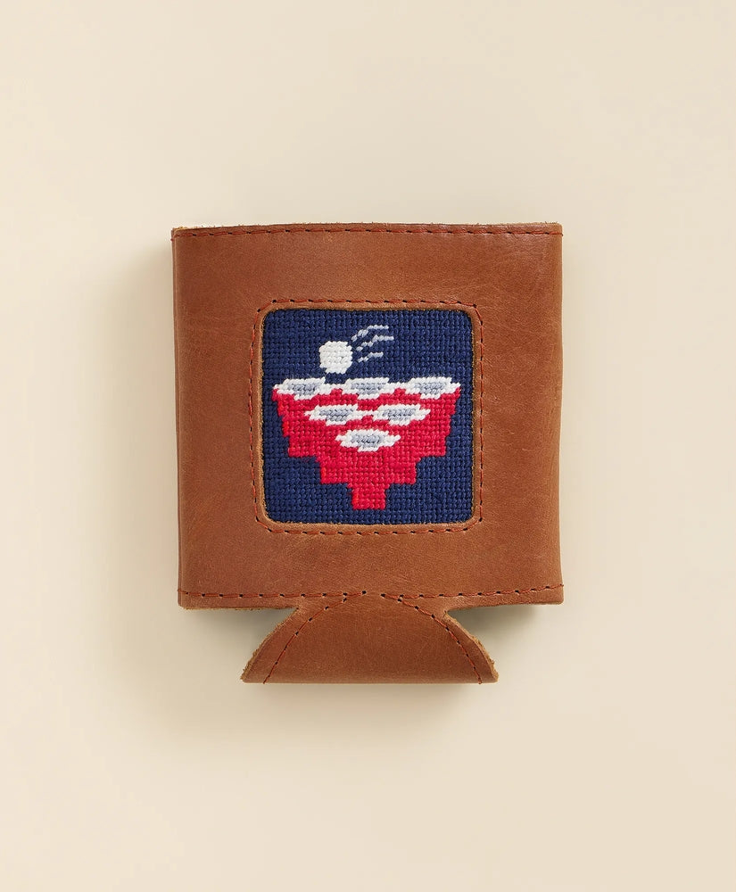 Brooks Brothers Men Smathers & Branson Needlepoint Trick Shot Can Cooler