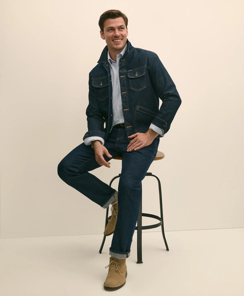 Brooks Brothers Men Straight Fit Denim Jeans