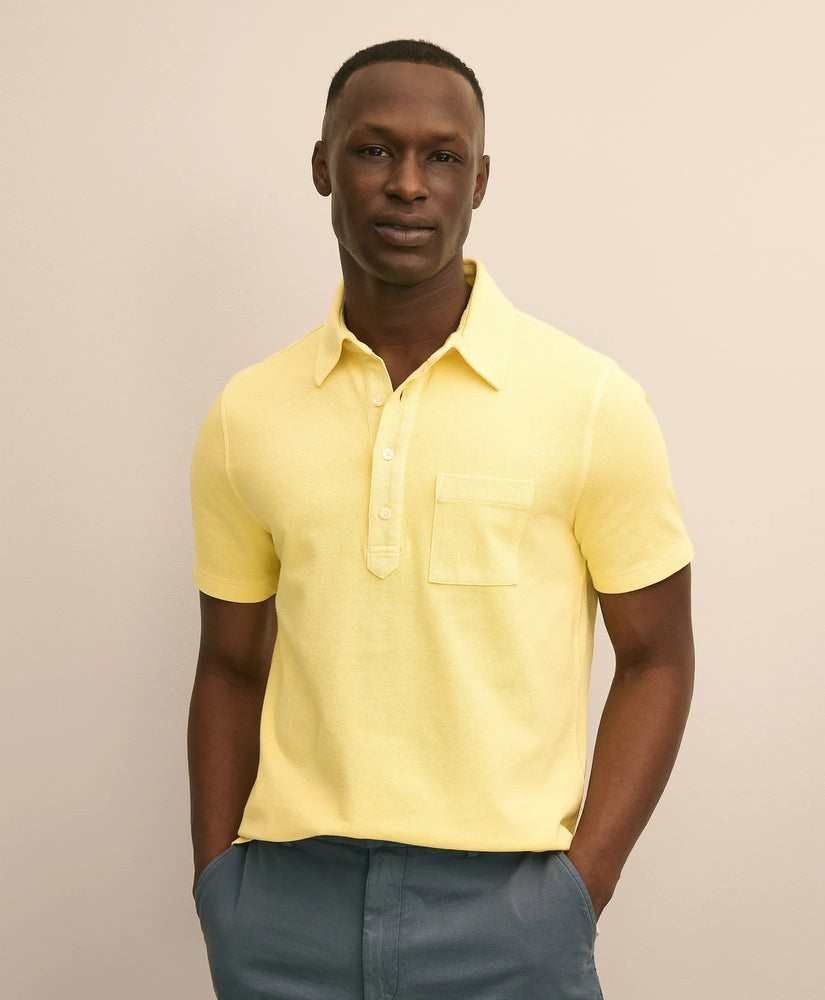 Brooks Brothers Men The Vintage Short-Sleeve Garment Dyed Polo Shirt