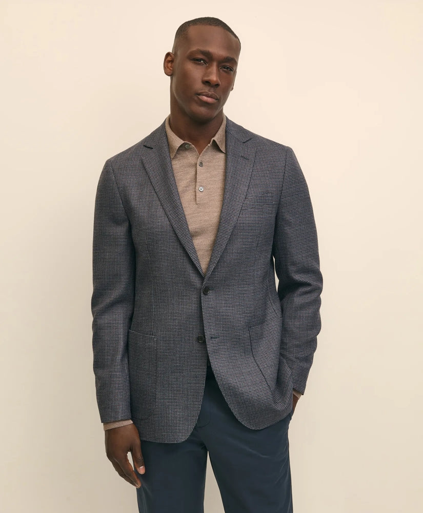 Brooks Brothers Sale Traditional Fit Wool Hopsack Gingham Sport Coat