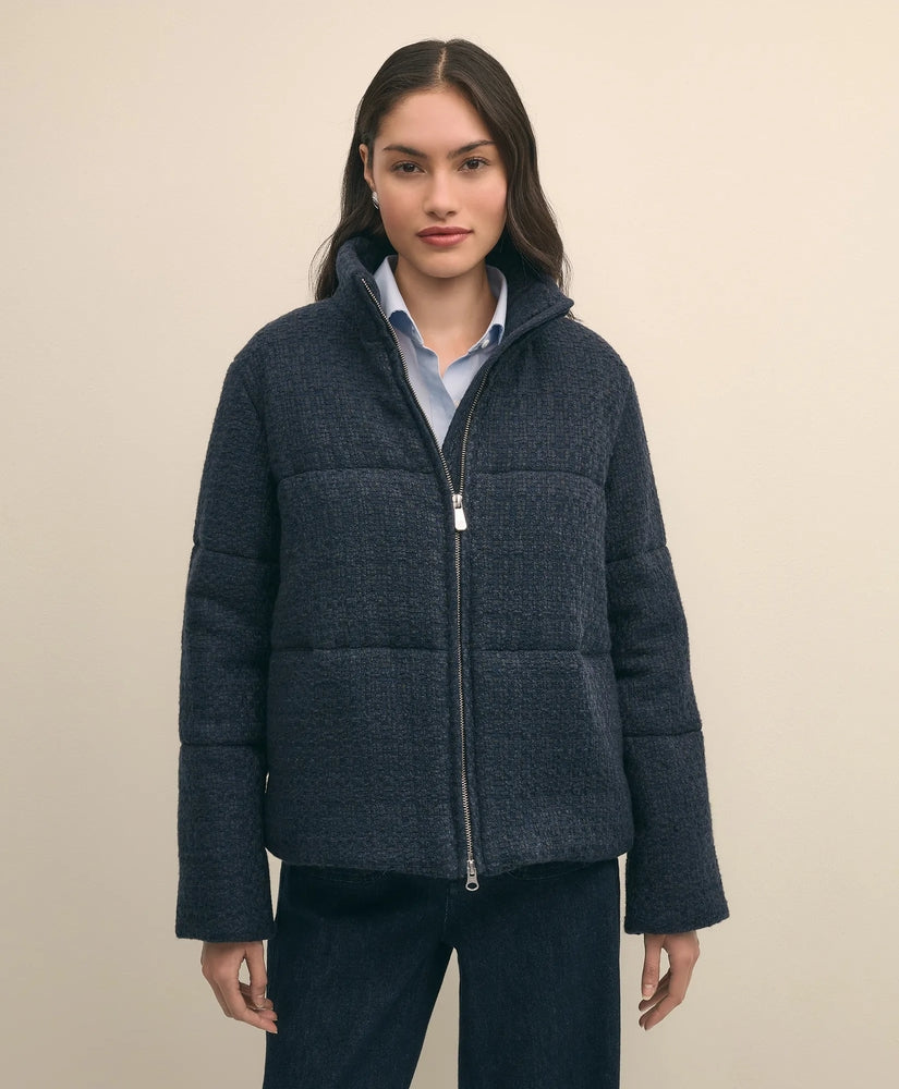 Brooks Brothers Sale Tweed Short Puffer Jacket