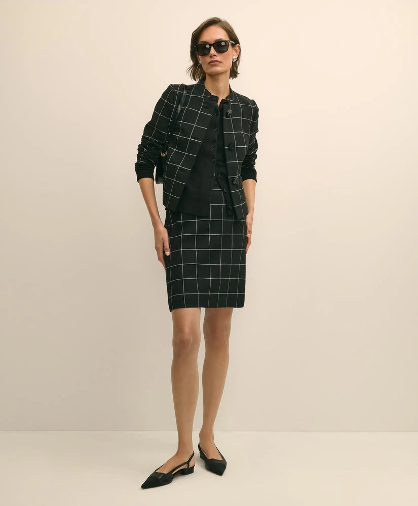 Brooks Brothers Sale Windowpane Mini Skirt