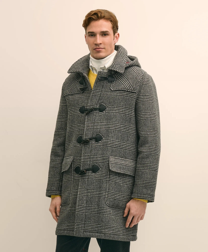 Brooks Brothers Sale Wool Glen Plaid Duffle Coat