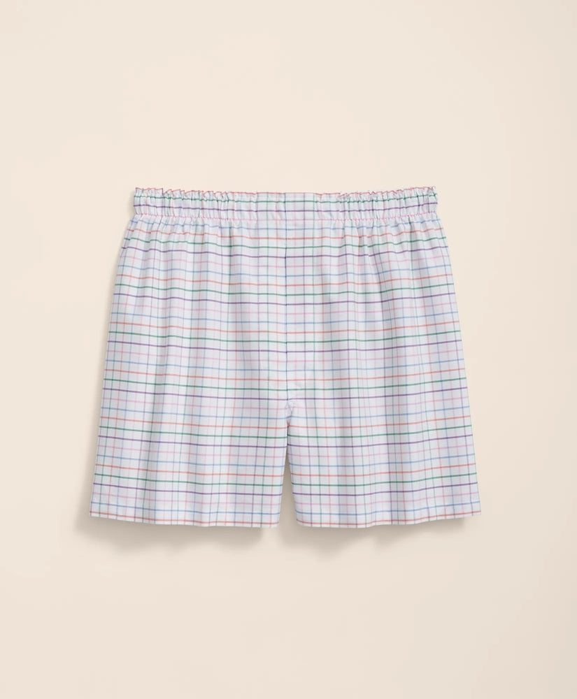 Brooks Brothers Sale Cotton Broadcloth Tattersall Boxers