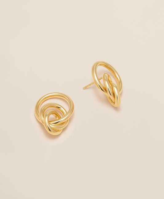 Brooks Brothers Women 14k Gold Triple Hoop Earrings