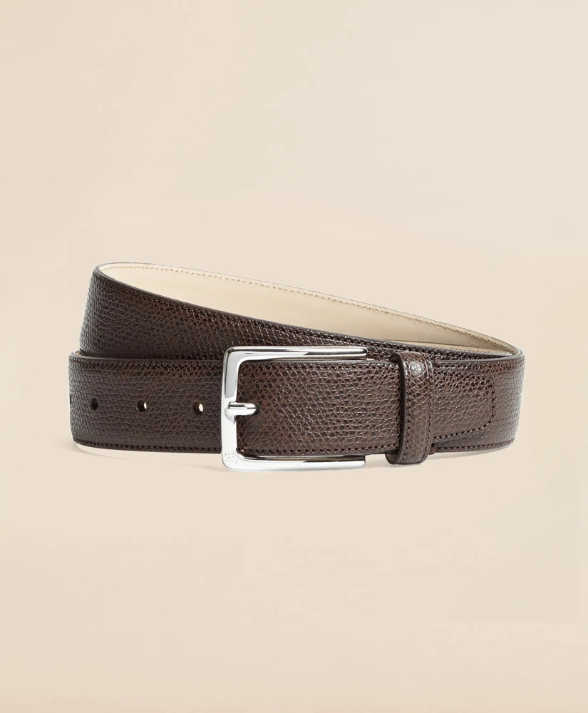 Brooks Brothers Men 1818 Textured Leather Belt