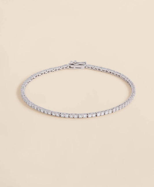 Brooks Brothers Women 2 CT. Lab-Grown Diamond 14k Gold Link Bracelet