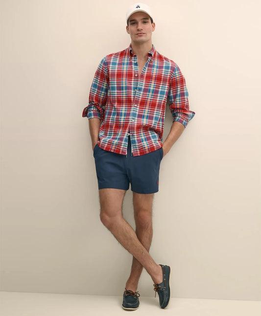 Brooks Brothers Men 5" Stretch Swim Trunks