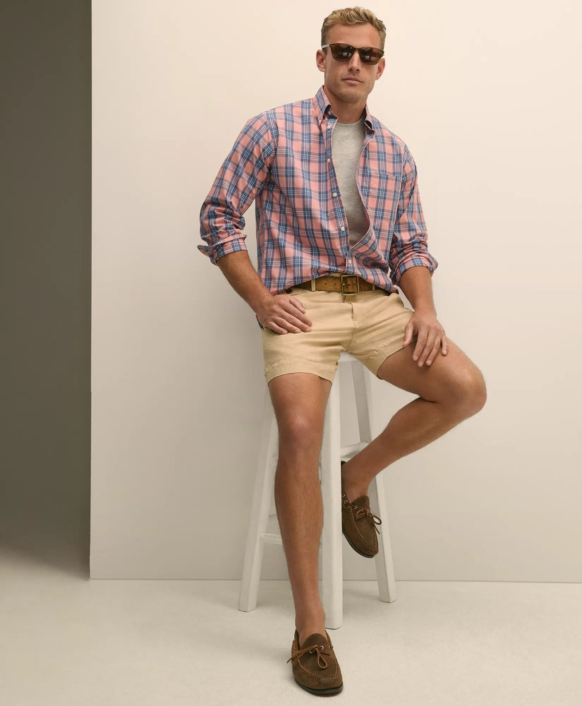 Brooks Brothers Sale 7" Linen Cotton Shorts