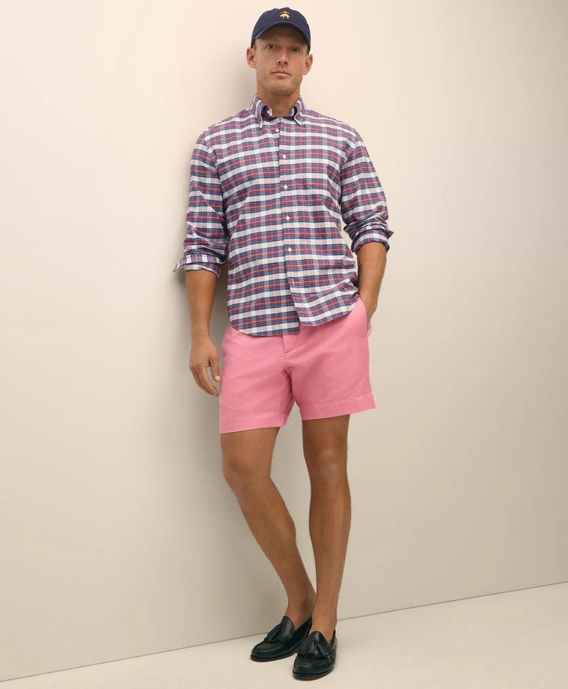 Brooks Brothers Sale 7" Linen Cotton Shorts