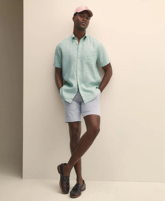 Brooks Brothers Sale 9" Cotton Seersucker Stripe Shorts
