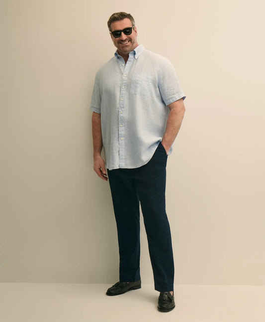 Brooks Brothers Men Big & Tall Cotton Seersucker Pants