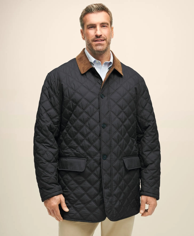Brooks Brothers Sale Big & Tall Paddock Diamond Quilted Coat