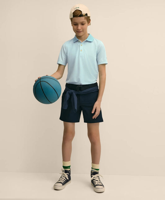 Brooks Brothers Boys Boys Performance Series Micro-Stripe Polo