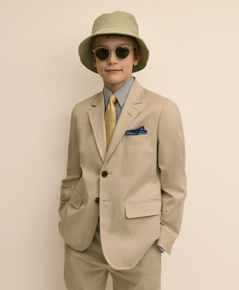 Brooks Brothers Boys Boys Prep Stretch Cotton Suit Jacket