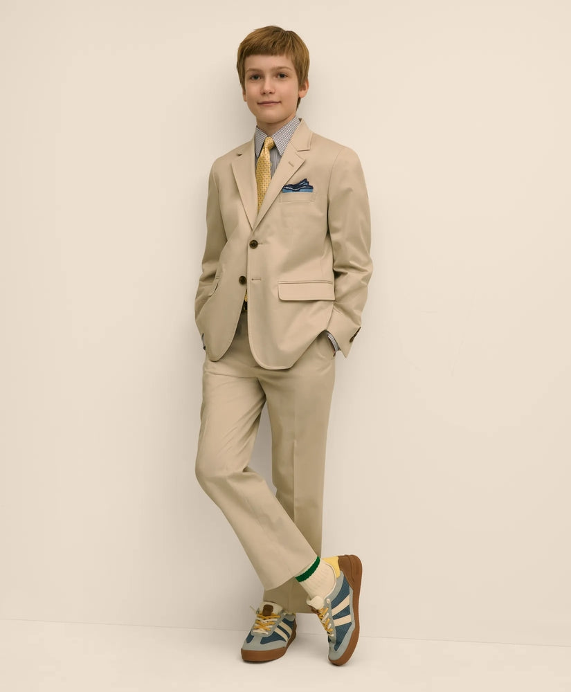 Brooks Brothers Boys Boys Prep Stretch Cotton Suit Pants