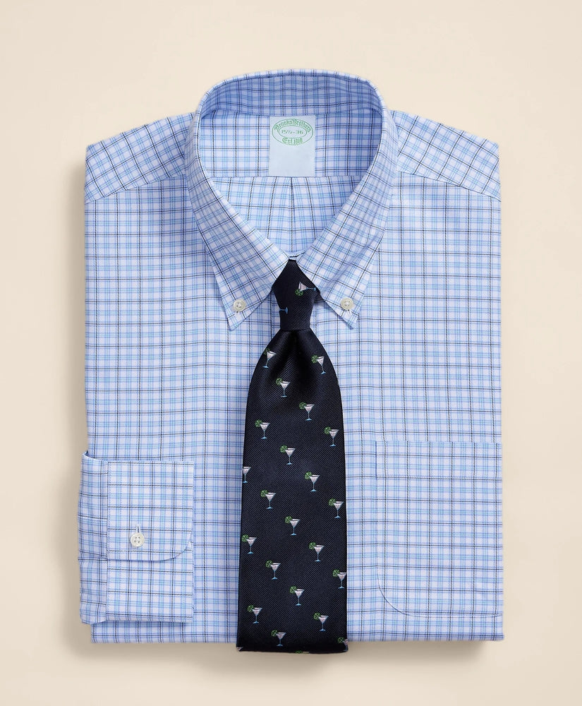 Brooks Brothers Men Brooks Brothers Explorer Collection Non-Iron Twill Button-Down Collar, Check Dress Shirt
