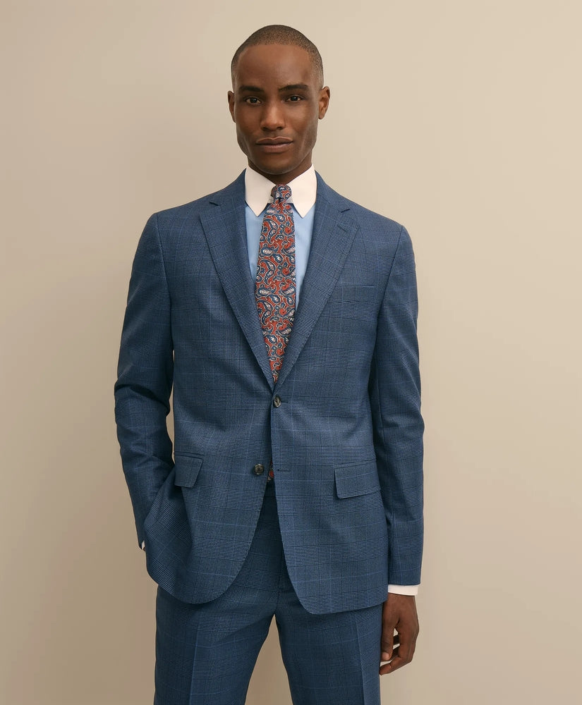 Brooks Brothers Men Brooks Brothers Explorer Collection Slim Fit Wool Overcheck Suit Jacket