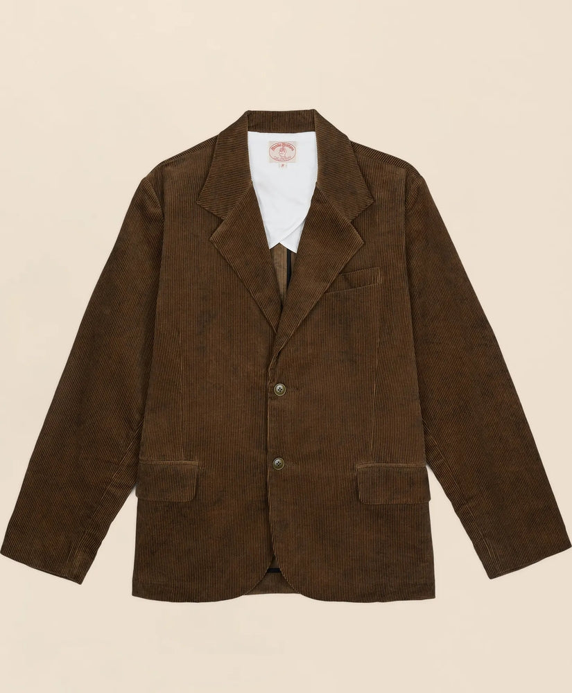 Brooks Brothers Men Brooks Brothers x Brain Dead Cotton Corduroy Embroidered Emblem Suit Jacket
