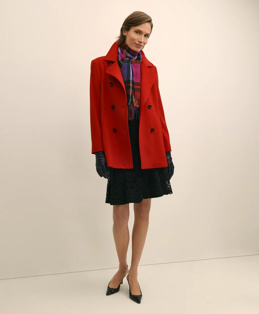 Brooks Brothers Sale Brushed Wool Peacoat with Throat Latch