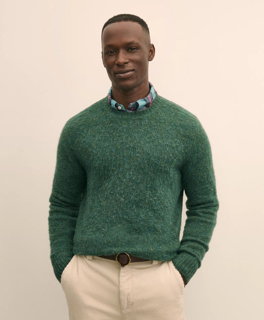 Brooks Brothers Tailored Brushed Wool Crewneck Sweater