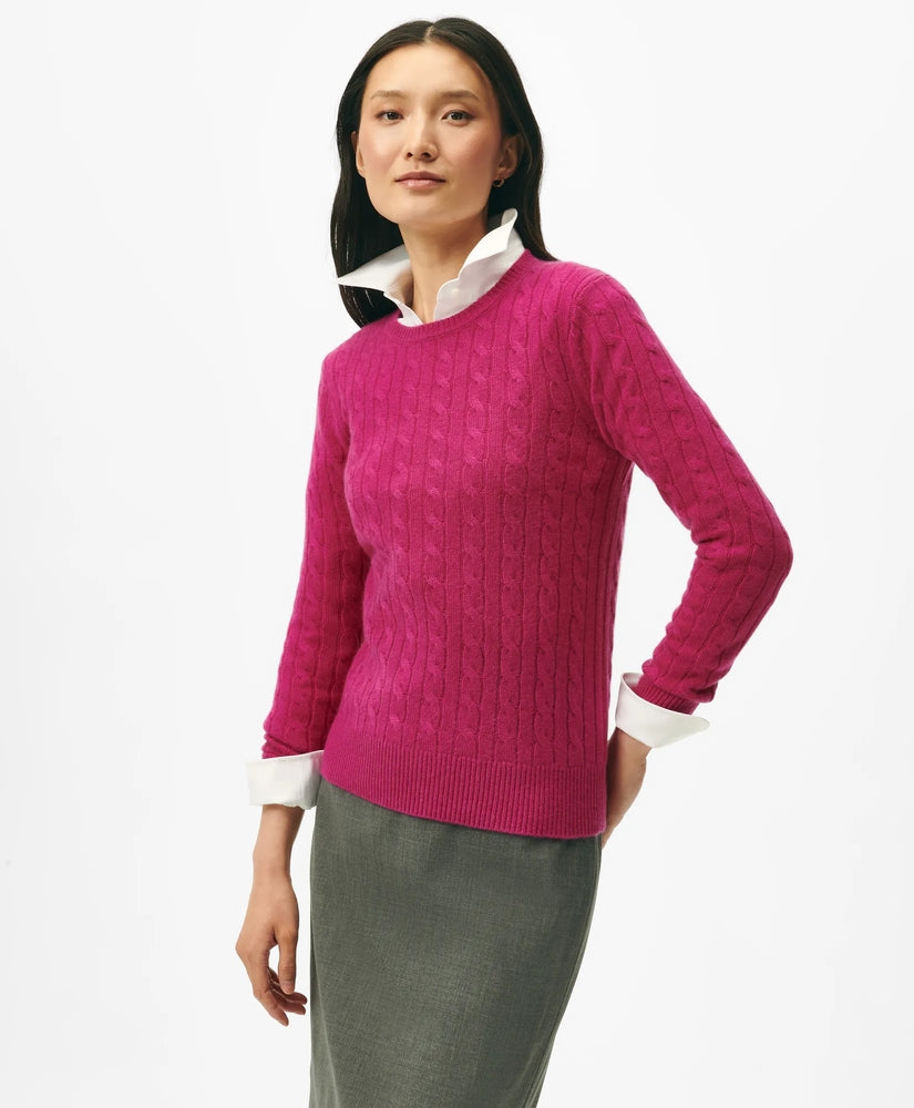 Brooks Brothers Sale Cashmere Cable Crewneck Sweater