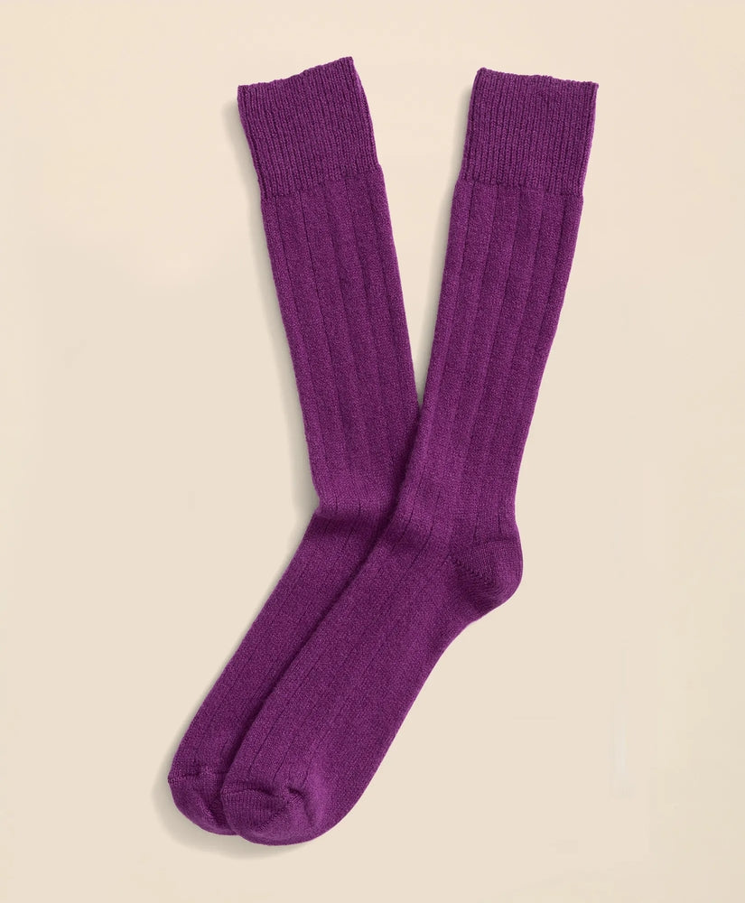 Brooks Brothers Men Cashmere Crew Socks