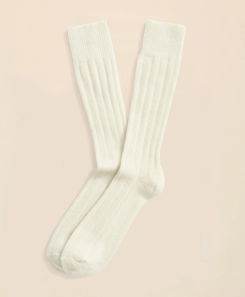 Brooks Brothers Men Cashmere Crew Socks