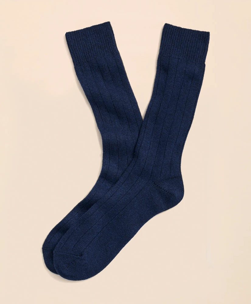 Brooks Brothers Men Cashmere Crew Socks