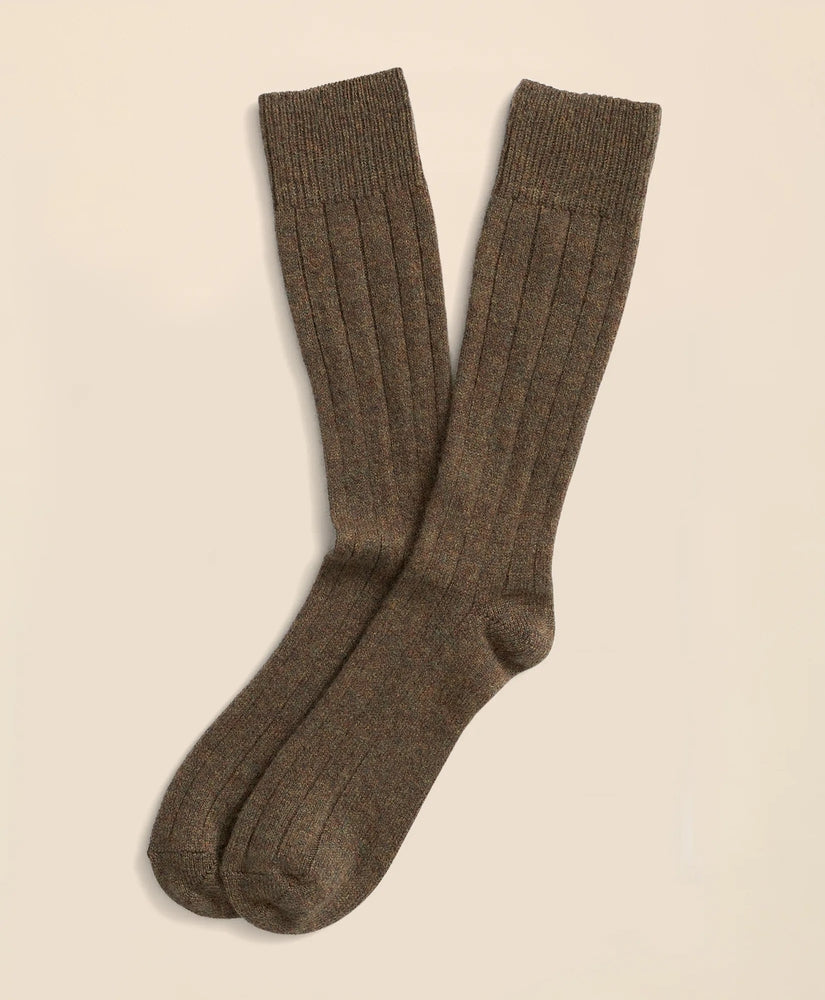 Brooks Brothers Men Cashmere Crew Socks
