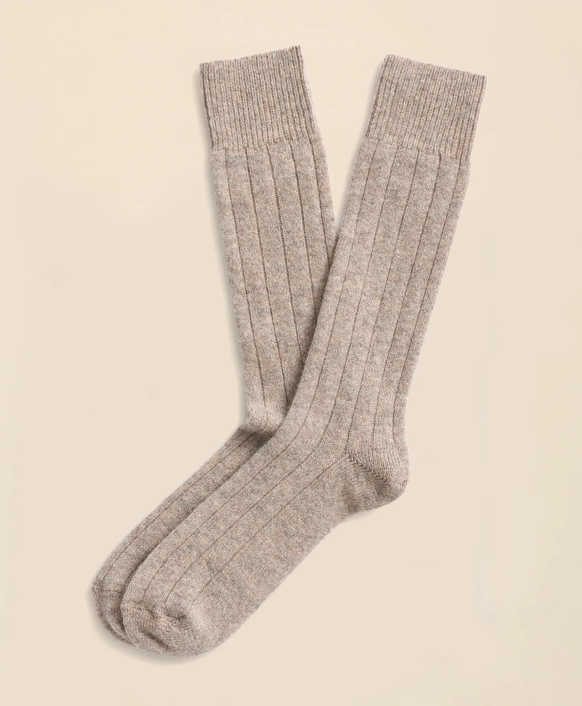 Brooks Brothers Men Cashmere Crew Socks