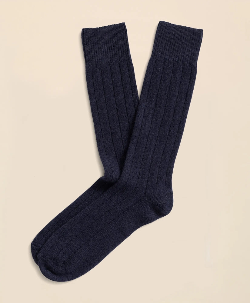Brooks Brothers Men Cashmere Crew Socks